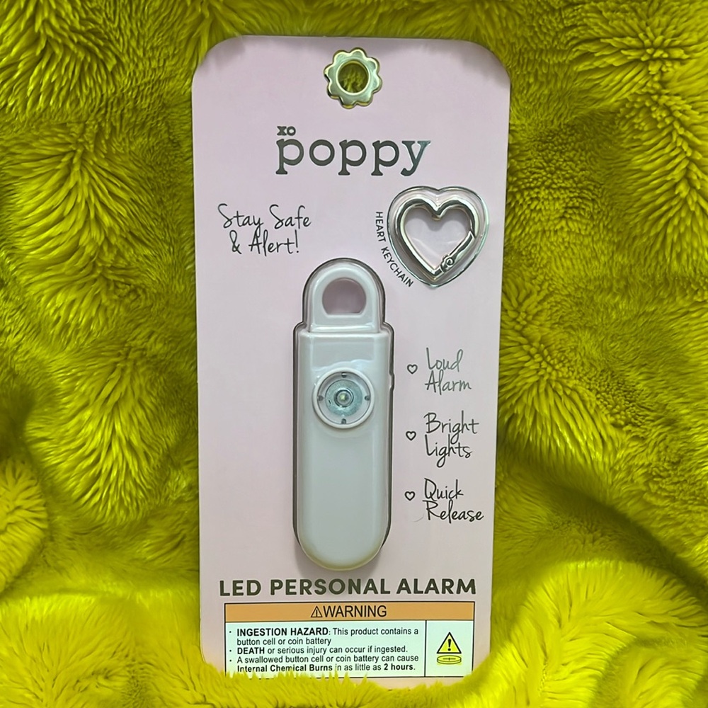 XO Poppy - LED Personal Alarm 💕